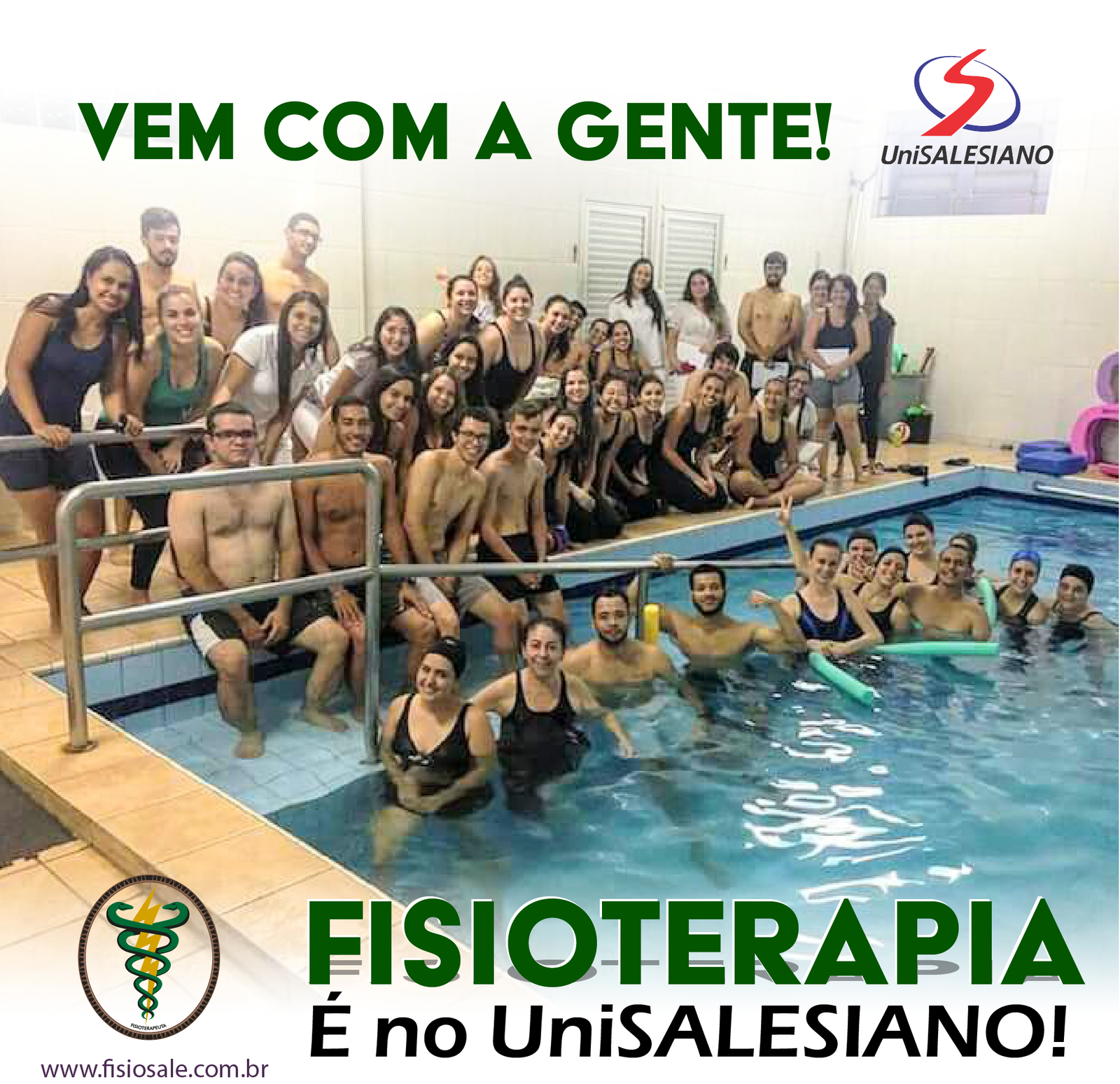 Ação do curso de Fisioterapia